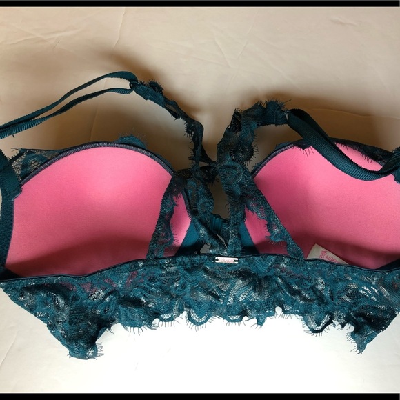 Victoria’s‎ Secret PINK Date Racerback Bra Teal - Picture 4 of 7